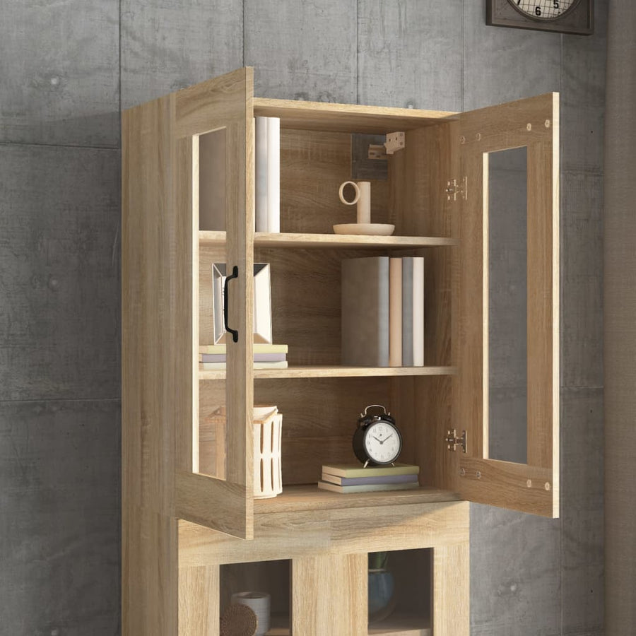Hangkast 69,5X34X90 Cm Sonoma Eikenkleurig