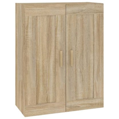 Wandkast 69,5X32,5X90 Cm Bewerkt Hout Sonoma Eikenkleurig