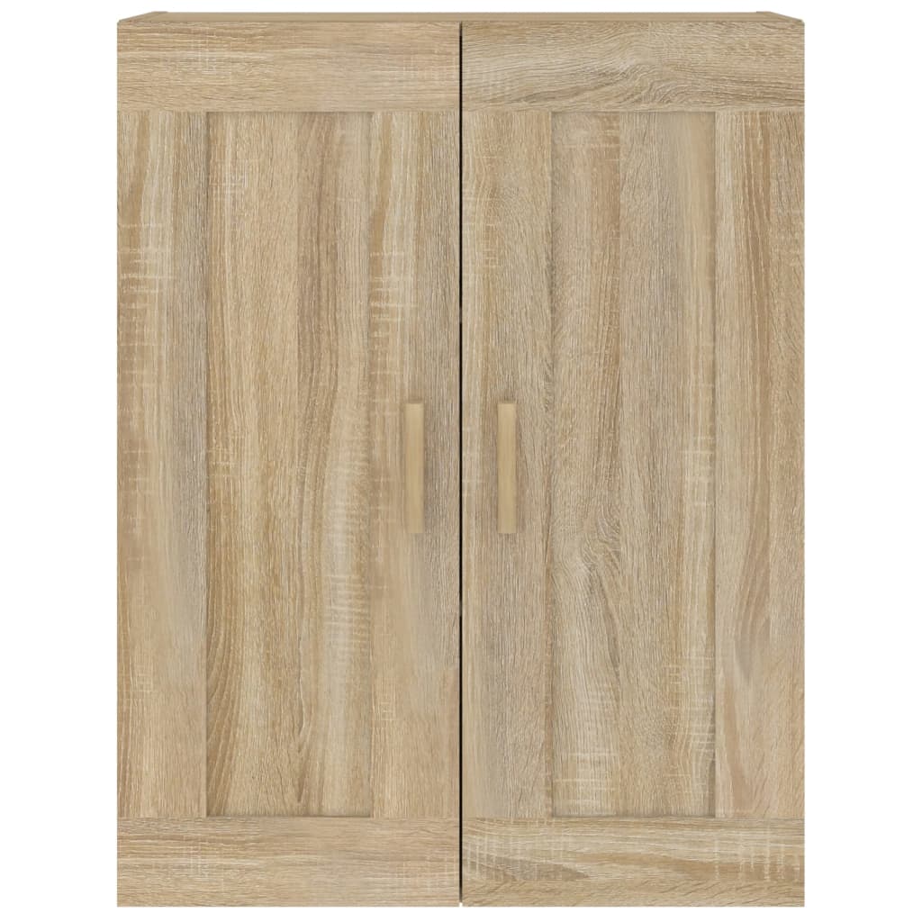Wandkast 69,5X32,5X90 Cm Bewerkt Hout Kleurig Sonoma eiken