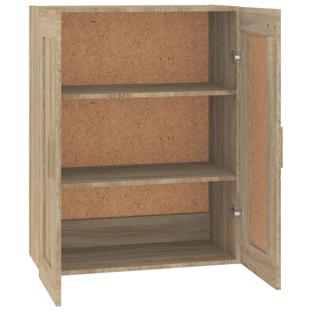 Wandkast 69,5X32,5X90 Cm Bewerkt Hout Kleurig Sonoma eiken