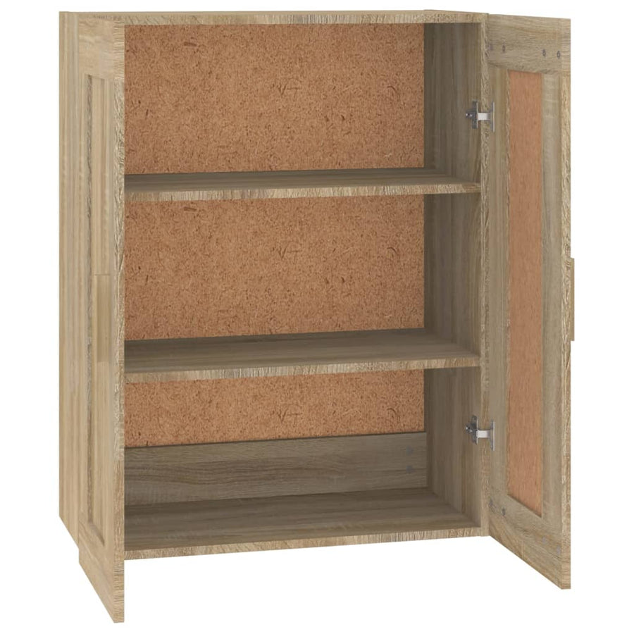 Wandkast 69,5X32,5X90 Cm Bewerkt Hout Kleurig Sonoma eiken