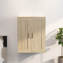 Wandkast 69,5X32,5X90 Cm Bewerkt Hout Kleurig Sonoma eiken