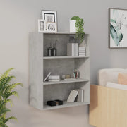 Hangkast 69,5x32,5x90 cm betongrijs bewerkt hout