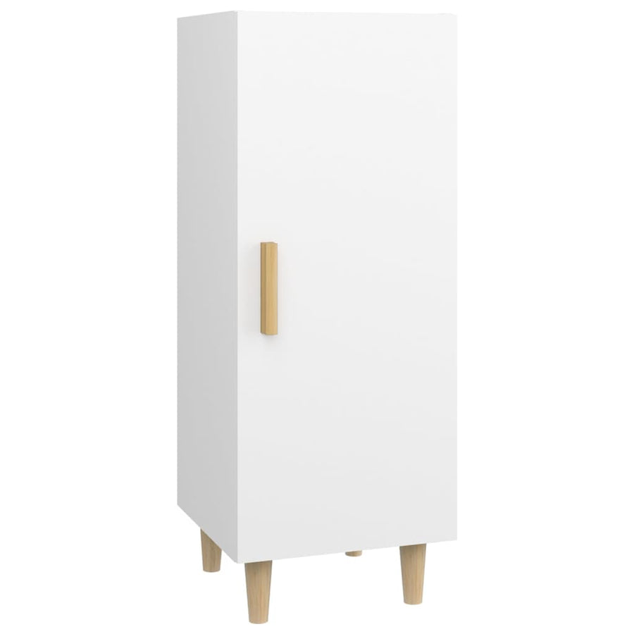 Dressoir 34,5X34X90 Cm Bewerkt Hout Wit
