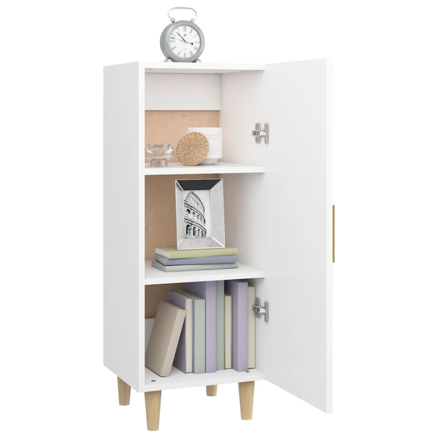 Dressoir 34,5X34X90 Cm Bewerkt Hout Wit