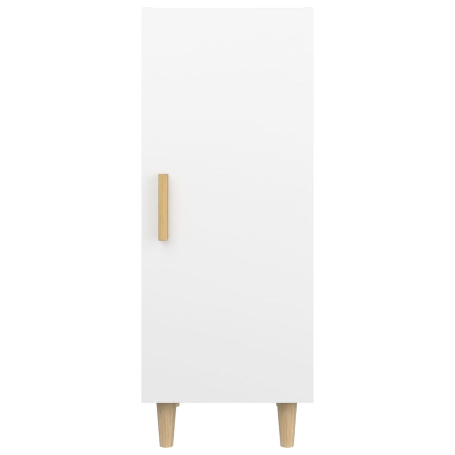 Dressoir 34,5X34X90 Cm Bewerkt Hout Wit