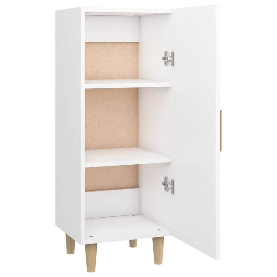 Dressoir 34,5X34X90 Cm Bewerkt Hout Wit