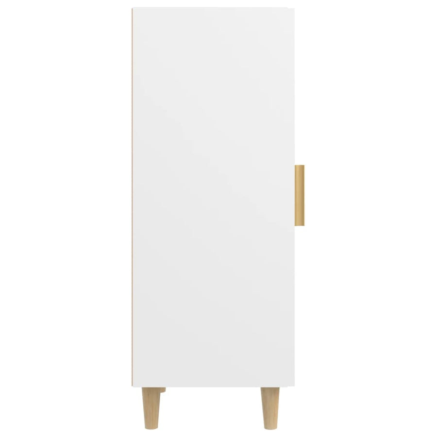 Dressoir 34,5X34X90 Cm Bewerkt Hout Wit