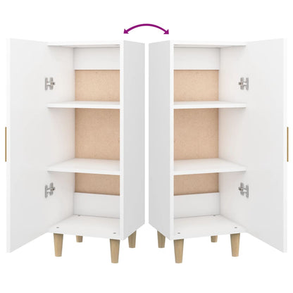 Dressoir 34,5X34X90 Cm Bewerkt Hout Wit