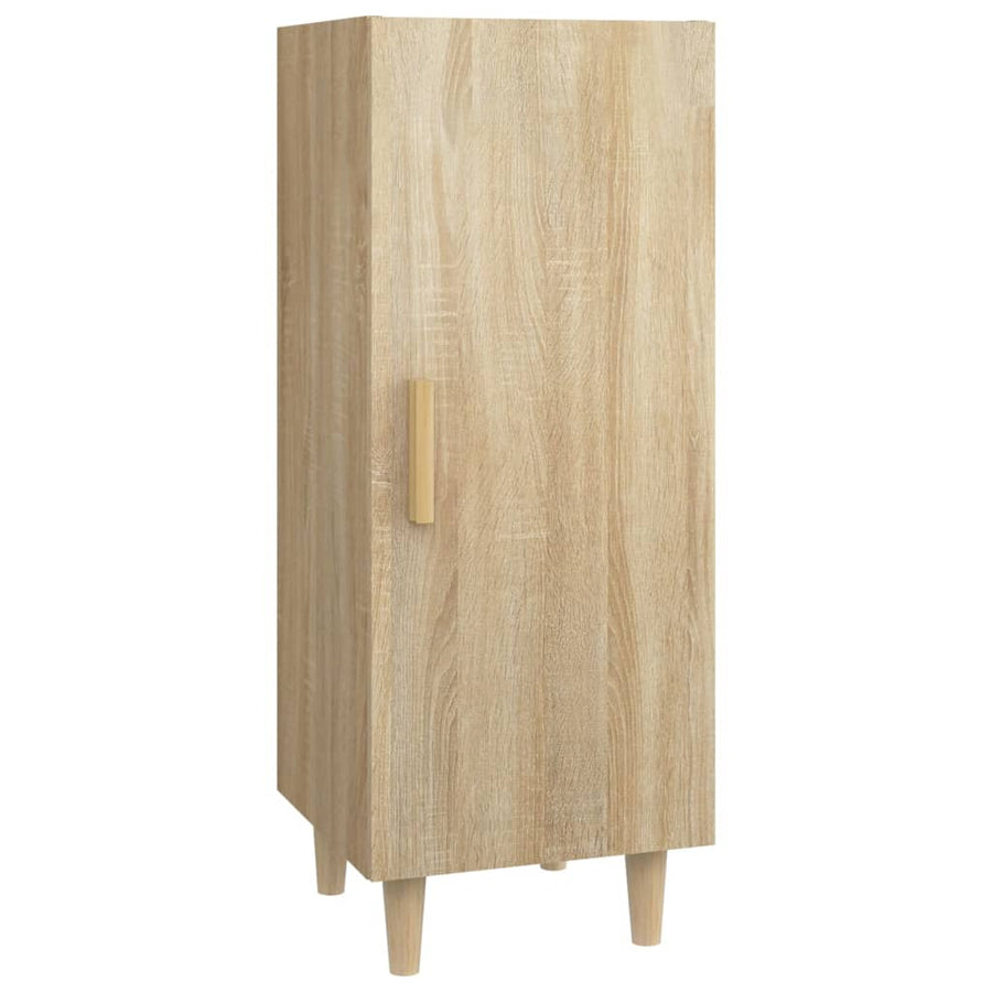 Dressoir 34,5X34X90 Cm Bewerkt Hout Kleurig Sonoma eiken