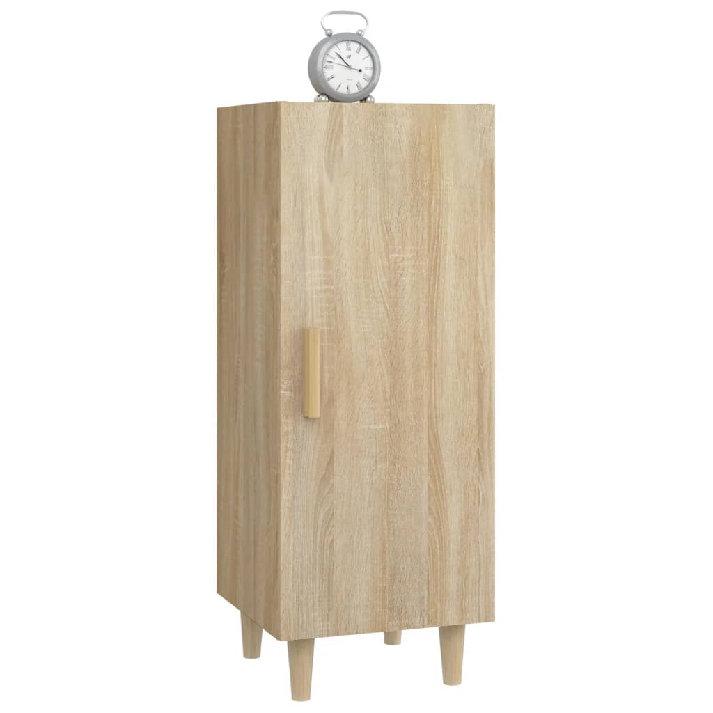 Dressoir 34,5X34X90 Cm Bewerkt Hout Kleurig Sonoma eiken