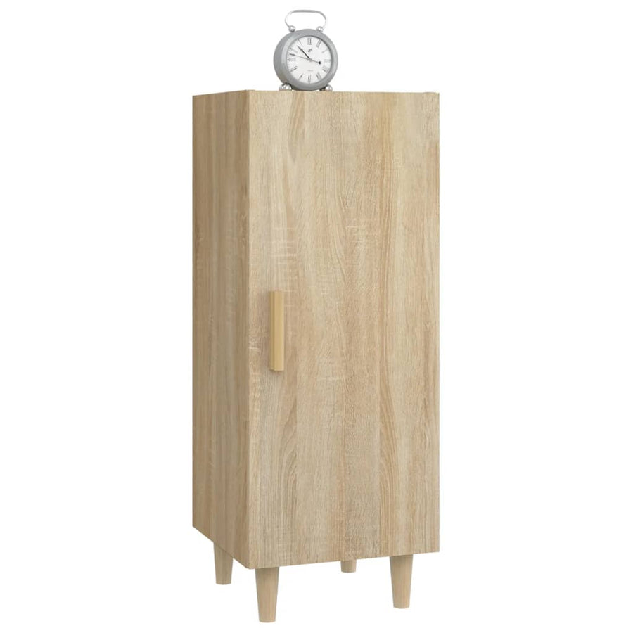 Dressoir 34,5X34X90 Cm Bewerkt Hout Kleurig Sonoma eiken
