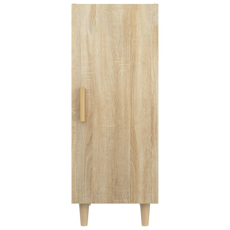 Dressoir 34,5X34X90 Cm Bewerkt Hout Kleurig Sonoma eiken