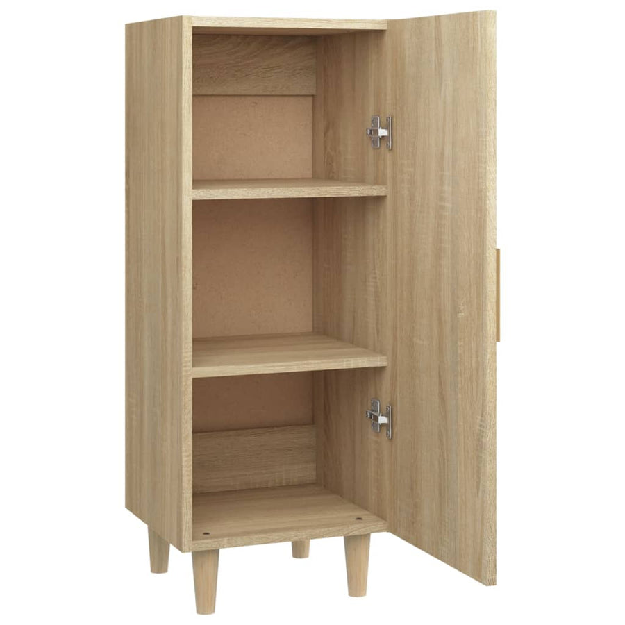 Dressoir 34,5X34X90 Cm Bewerkt Hout Kleurig Sonoma eiken