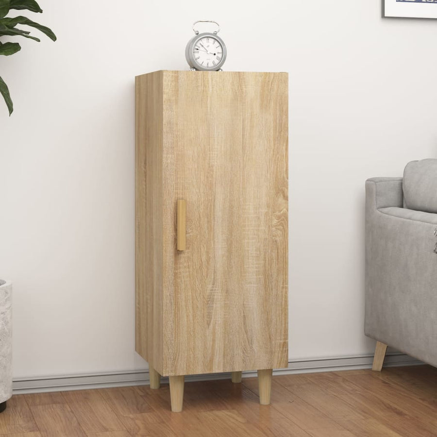 Dressoir 34,5X34X90 Cm Bewerkt Hout Kleurig Sonoma eiken