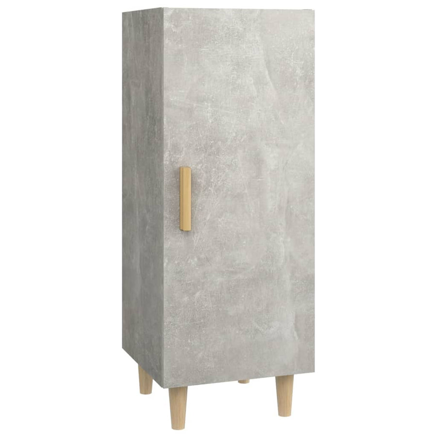 Dressoir 34,5X34X90 Cm Bewerkt Hout Betongrijs