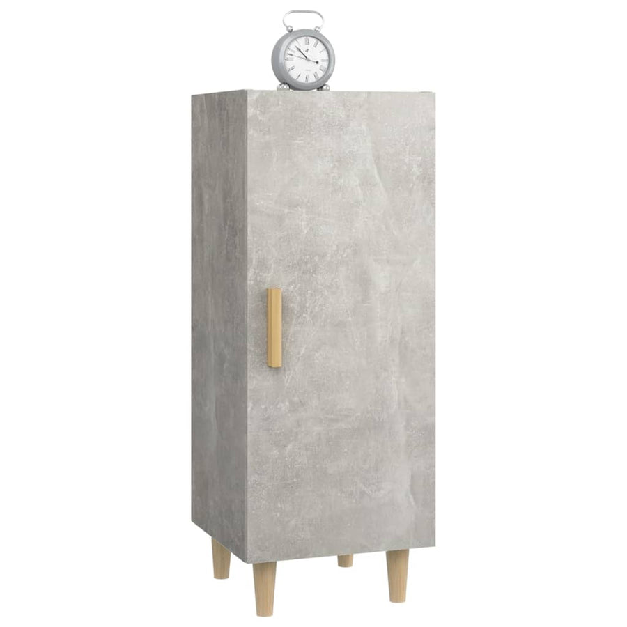 Dressoir 34,5X34X90 Cm Bewerkt Hout Betongrijs