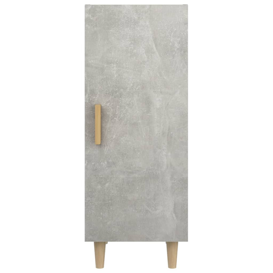 Dressoir 34,5X34X90 Cm Bewerkt Hout Betongrijs