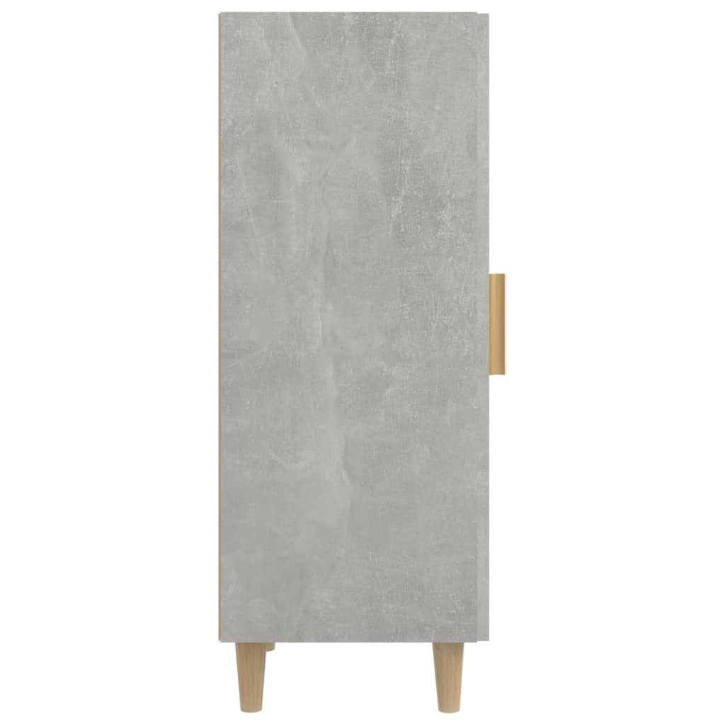 Dressoir 34,5X34X90 Cm Bewerkt Hout Betongrijs