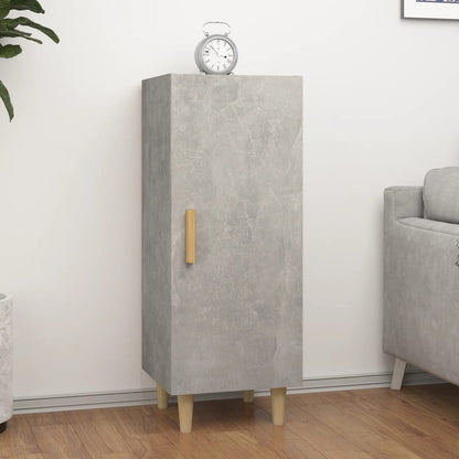 Dressoir 34,5X34X90 Cm Bewerkt Hout Betongrijs