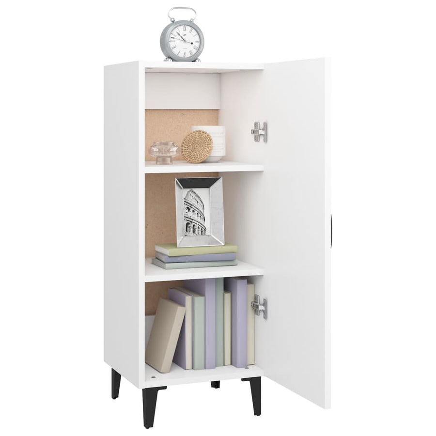 Dressoir 34,5X34X90 Cm Bewerkt Hout Wit