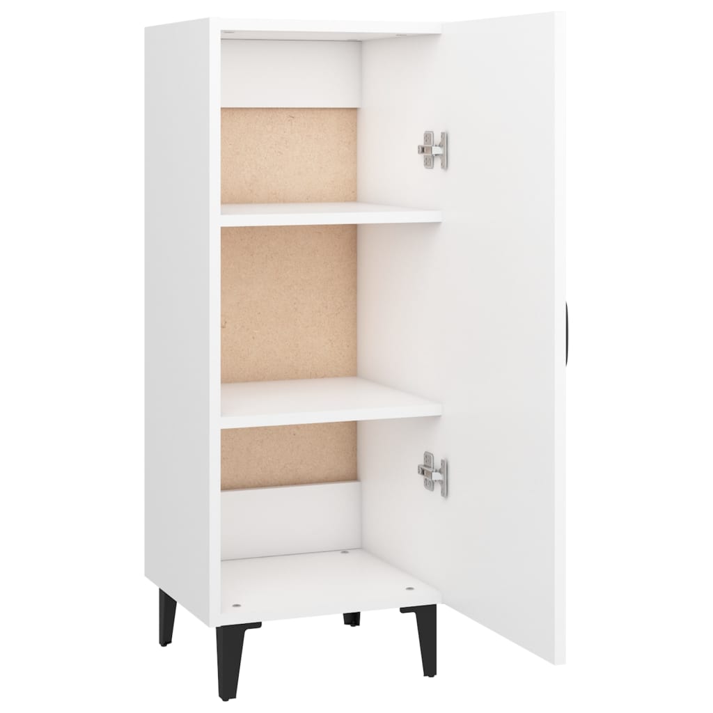 Dressoir 34,5X34X90 Cm Bewerkt Hout Wit