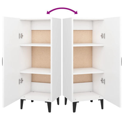 Dressoir 34,5X34X90 Cm Bewerkt Hout Wit