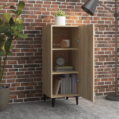 Dressoir 34,5X34X90 Cm Bewerkt Hout Sonoma Eikenkleurig