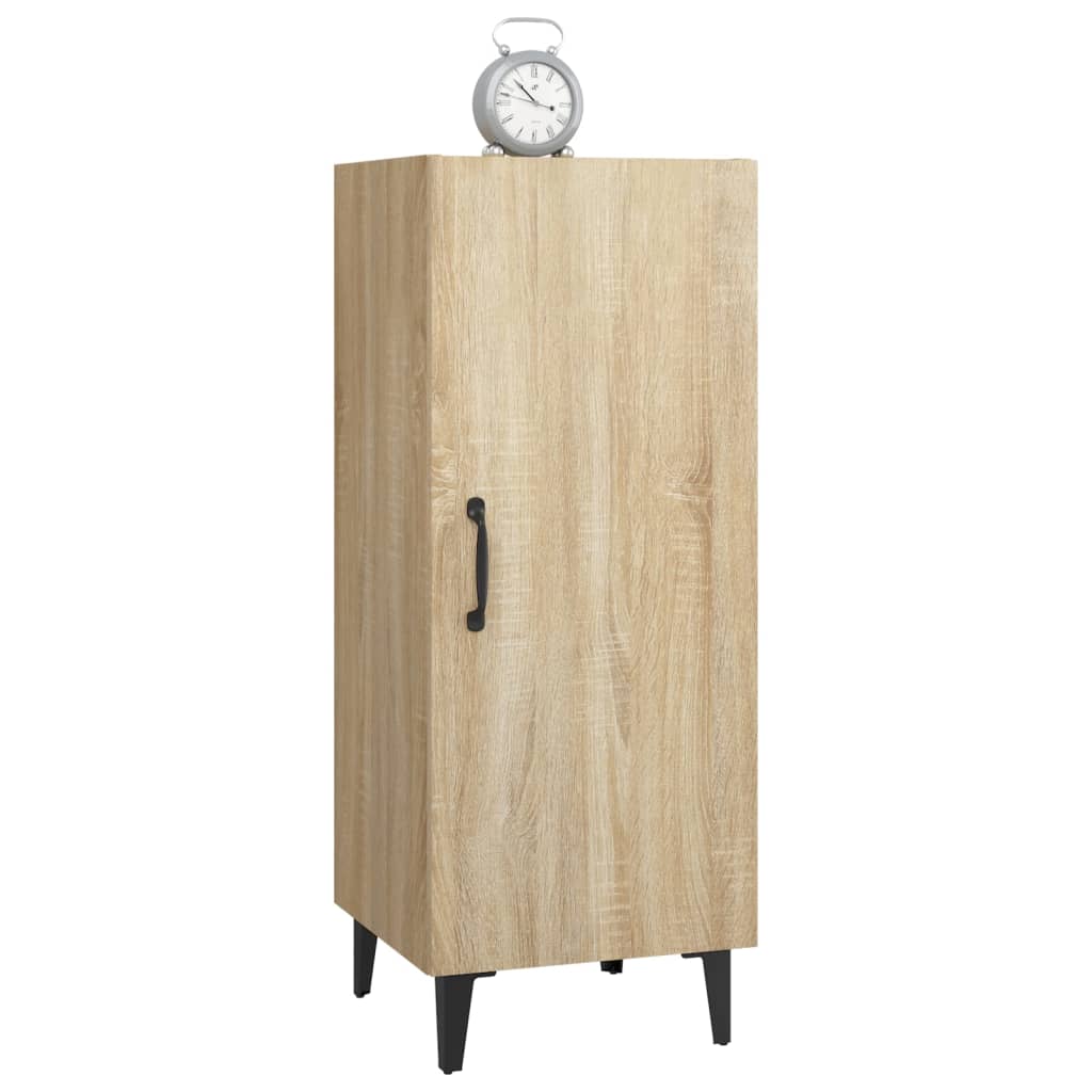 Dressoir 34,5X34X90 Cm Bewerkt Hout Sonoma Eikenkleurig