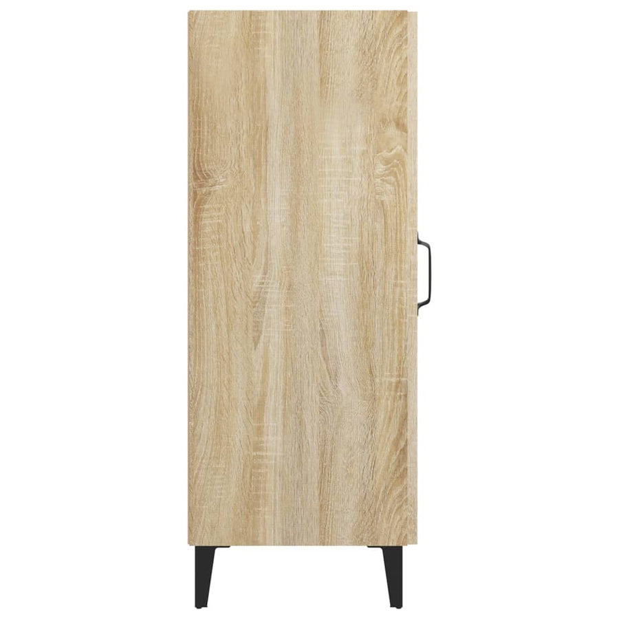 Dressoir 34,5X34X90 Cm Bewerkt Hout Sonoma Eikenkleurig