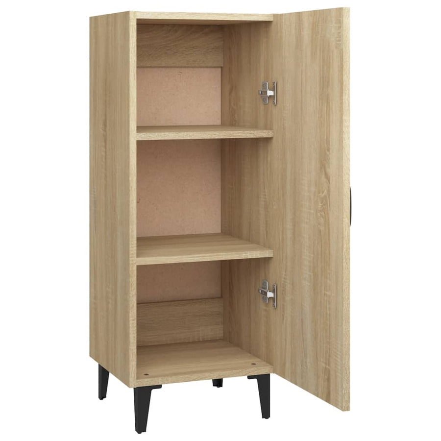 Dressoir 34,5X34X90 Cm Bewerkt Hout Sonoma Eikenkleurig