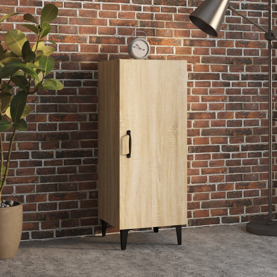 Dressoir 34,5X34X90 Cm Bewerkt Hout Sonoma Eikenkleurig