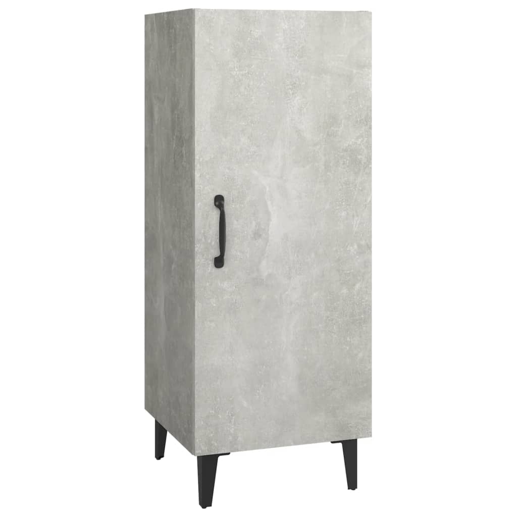 Dressoir 34,5X34X90 Cm Bewerkt Hout Betongrijs