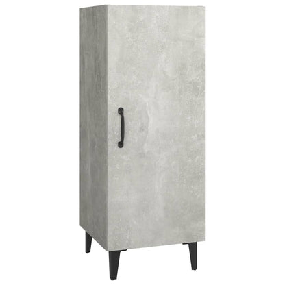 Dressoir 34,5X34X90 Cm Bewerkt Hout Betongrijs