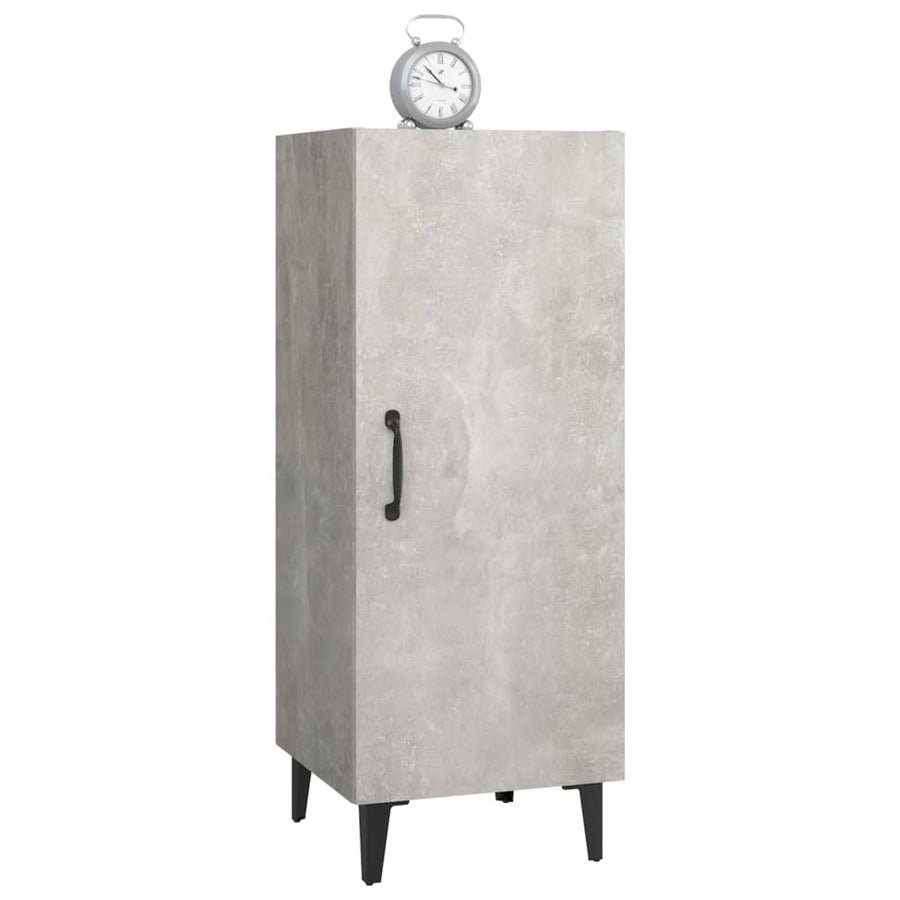 Dressoir 34,5X34X90 Cm Bewerkt Hout Betongrijs