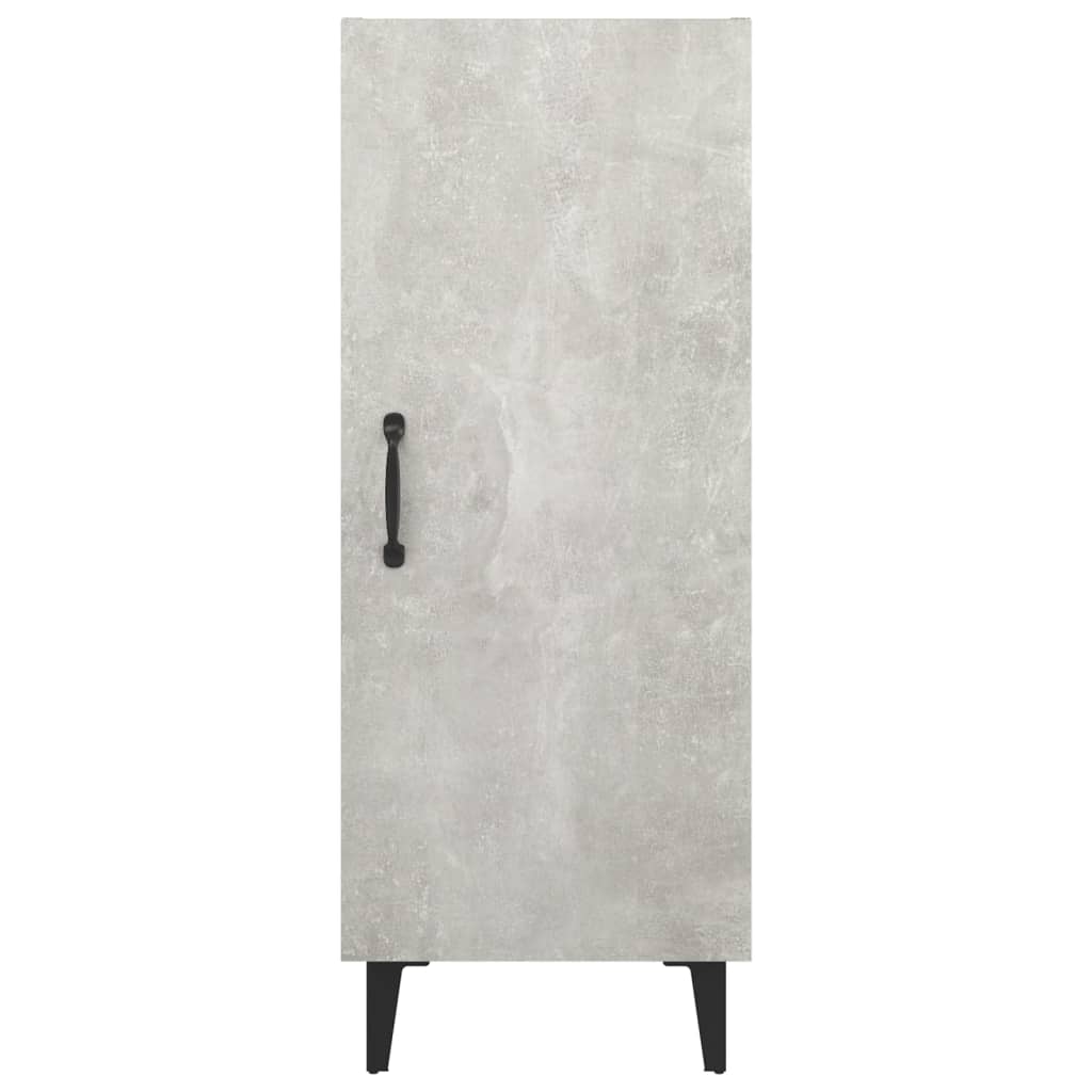 Dressoir 34,5X34X90 Cm Bewerkt Hout Betongrijs