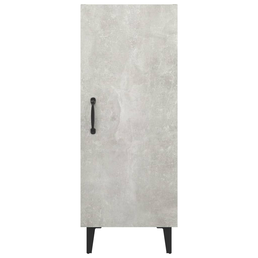 Dressoir 34,5X34X90 Cm Bewerkt Hout Betongrijs