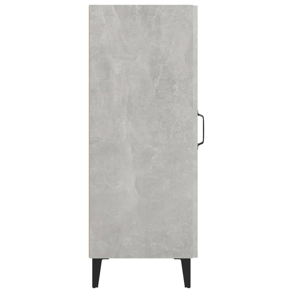 Dressoir 34,5X34X90 Cm Bewerkt Hout Betongrijs
