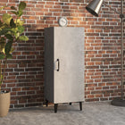 Sideboard 34.5x34x90 cm treated wood concrete grey