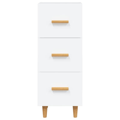 Dressoir 34,5X34X90 Cm Bewerkt Hout Wit