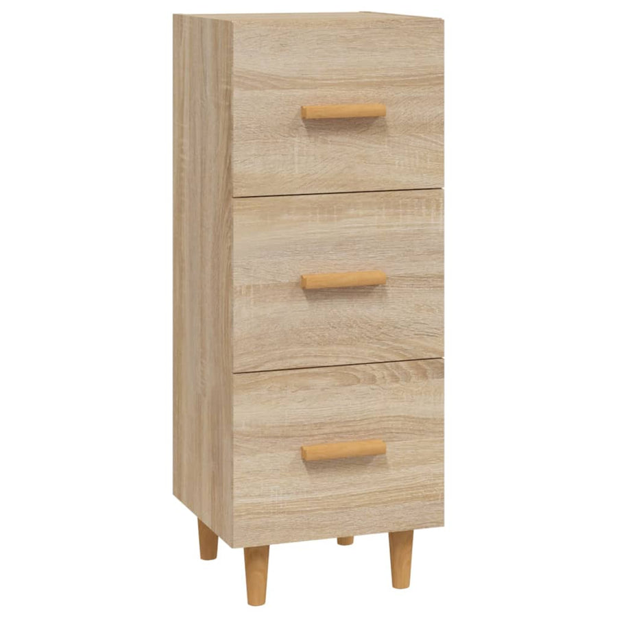 Dressoir 34,5X34X90 Cm Bewerkt Hout Sonoma Eiken