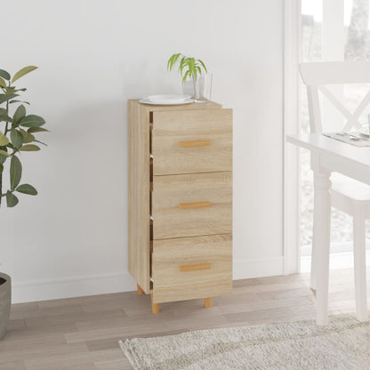 Dressoir 34,5X34X90 Cm Bewerkt Hout Sonoma Eiken