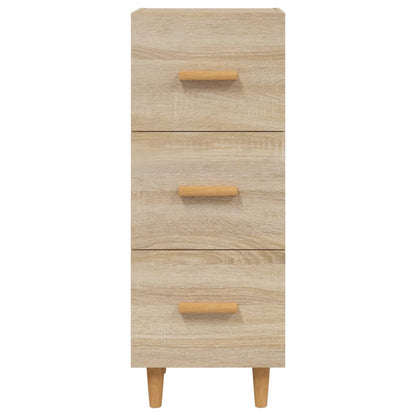 Dressoir 34,5X34X90 Cm Bewerkt Hout Sonoma Eiken