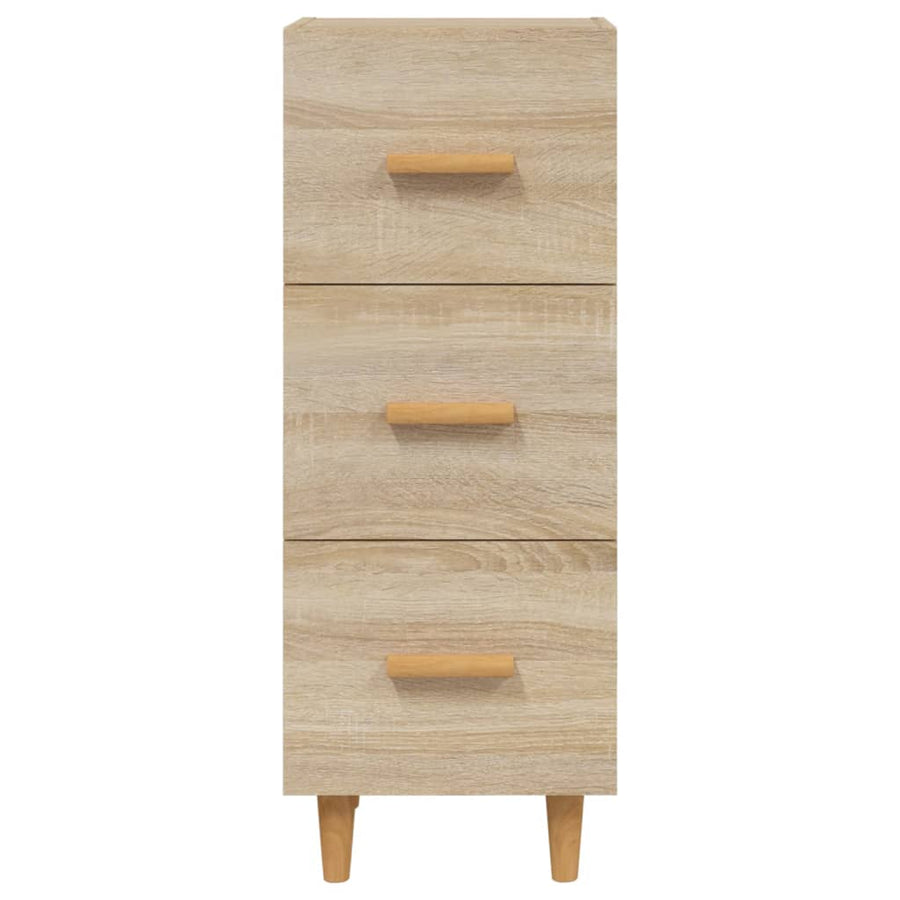 Dressoir 34,5X34X90 Cm Bewerkt Hout Sonoma Eiken