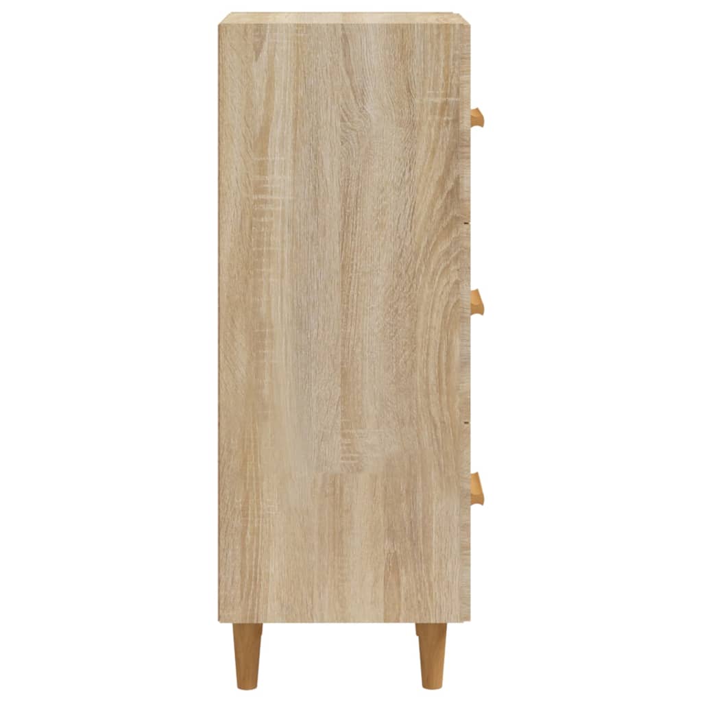 Dressoir 34,5X34X90 Cm Bewerkt Hout Sonoma Eiken