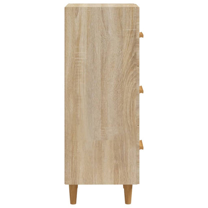 Dressoir 34,5X34X90 Cm Bewerkt Hout Sonoma Eiken