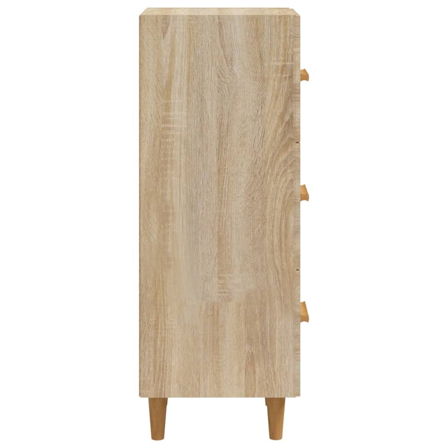 Dressoir 34,5X34X90 Cm Bewerkt Hout Sonoma Eiken