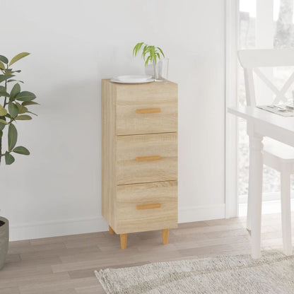 Dressoir 34,5X34X90 Cm Bewerkt Hout Sonoma Eiken