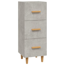 Dressoir 34,5X34X90 Cm Bewerkt Hout Betongrijs