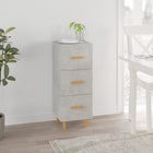 Sideboard 34.5x34x90 cm treated wood concrete grey